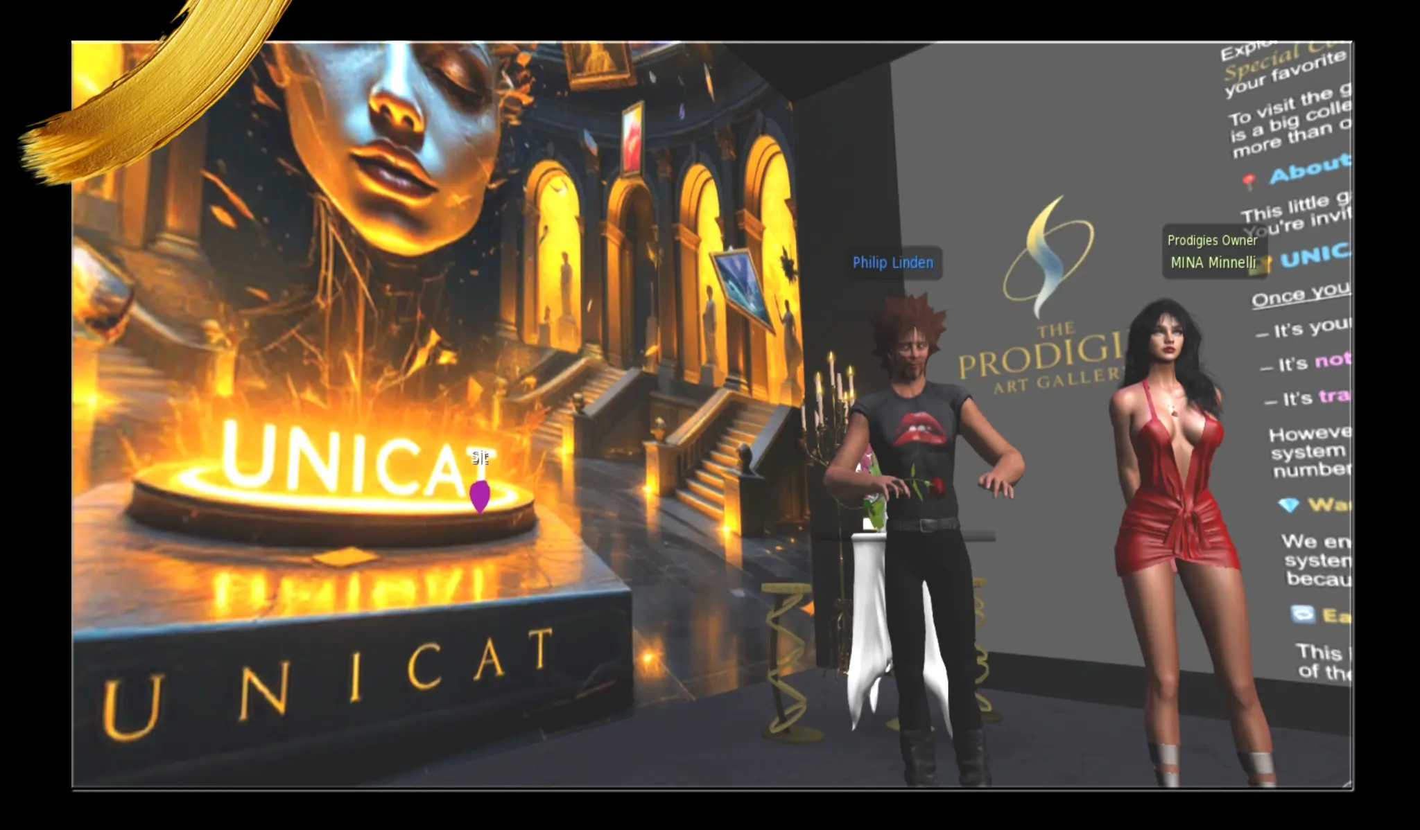 Philip Linden with Mina at UNICAT